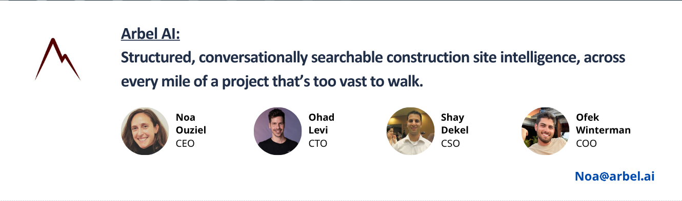 Arbel AI — team and one-line pitch